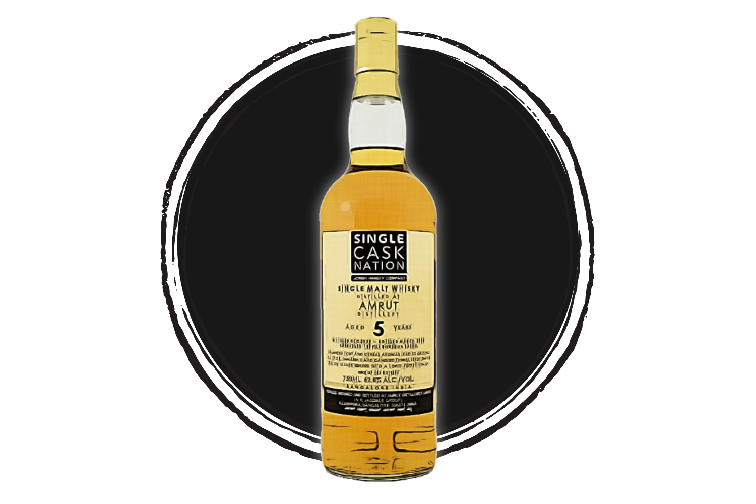 Single Cask Nation Amrut whisky bottle