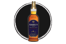 Amrut Indian Single Malt Whisky bottle.