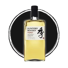 Suntory Toki Japanese whisky bottle.