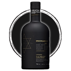 Bruichladdich Black Art Whisky bottle, limited edition.