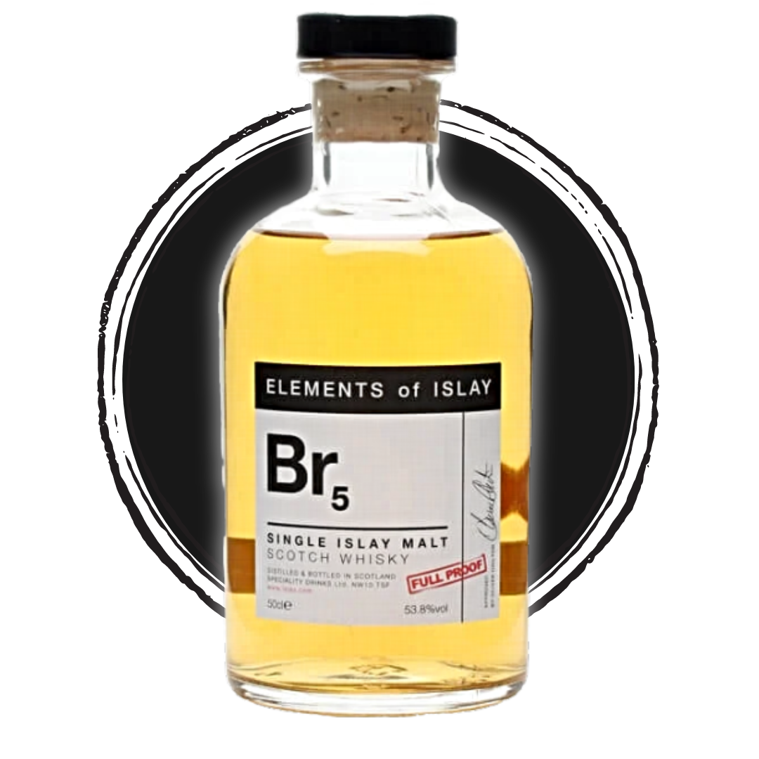 Bottle of Elements of Islay Scotch whisky