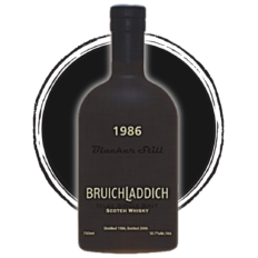 1986 Bruichladdich Scotch whisky bottle