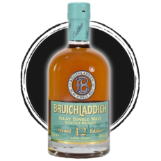 Bruichladdich 12-year Islay Single Malt Scotch whiskey bottle.