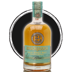 Bruichladdich single malt Scotch whisky bottle.