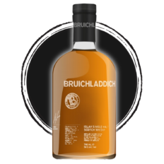 Bruichladdich bottle, Islay single malt Scotch whisky.