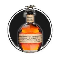 Blanton's bourbon bottle with horse stopper