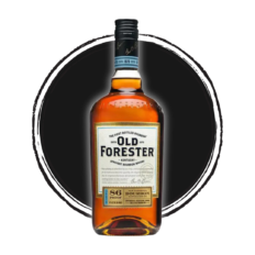 Old Forester bourbon whiskey bottle