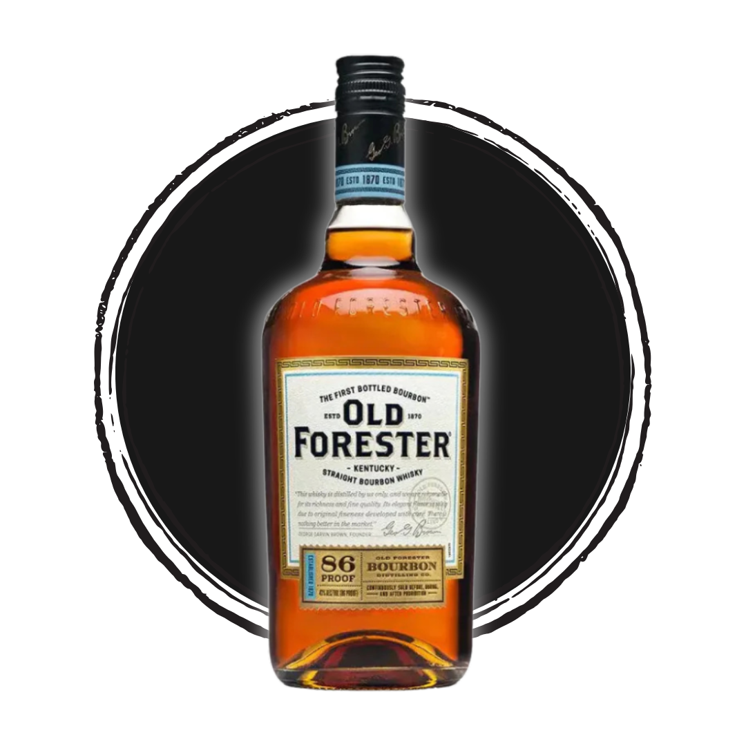 Old Forester bourbon whiskey bottle