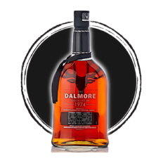 The Dalmore whiskey bottle, distilled in 1974.