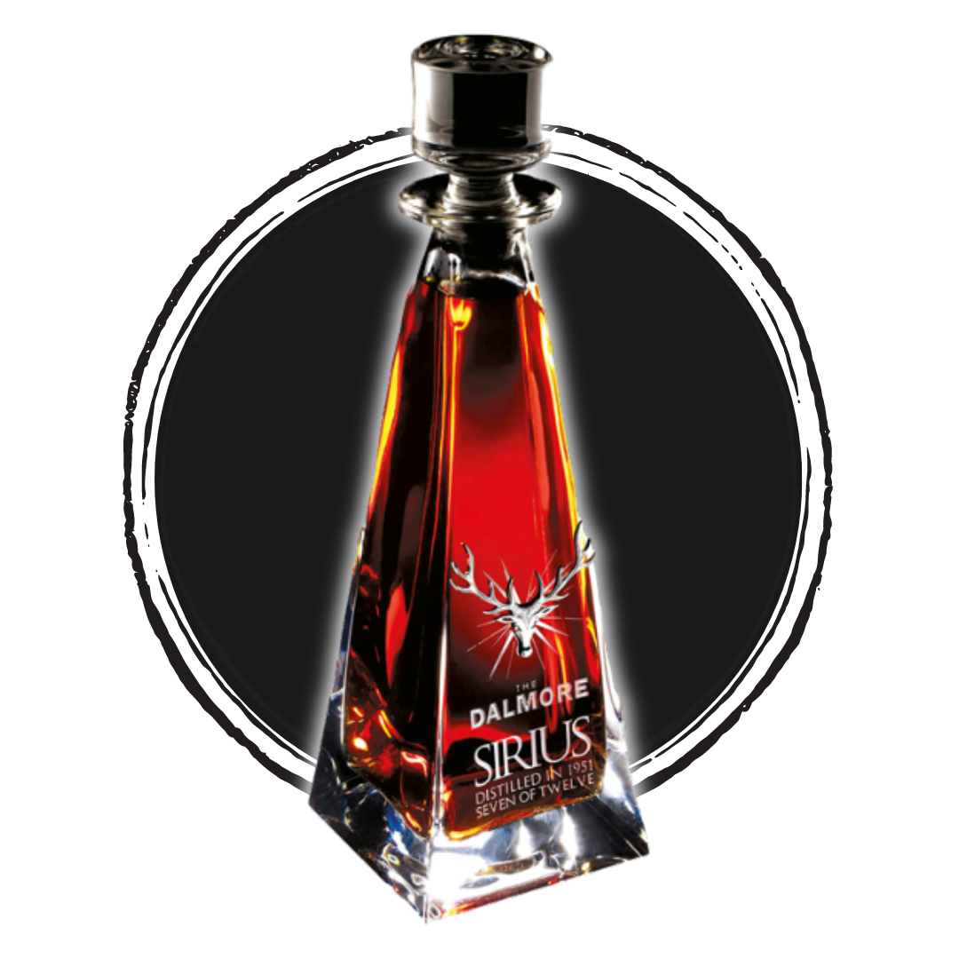 Dalmore Sirius whisky bottle