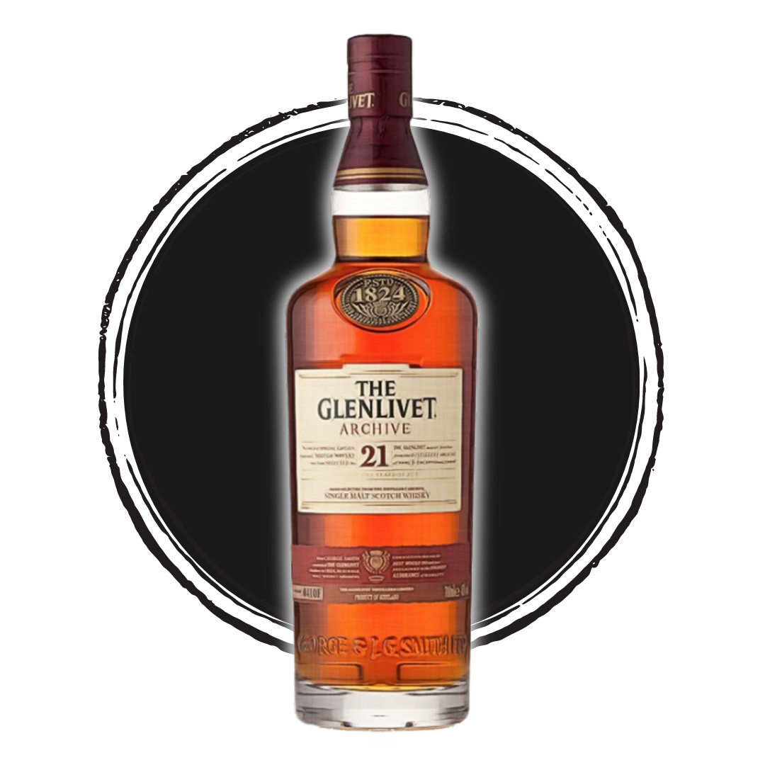 The Glenlivet Archive 21 year old scotch whisky.