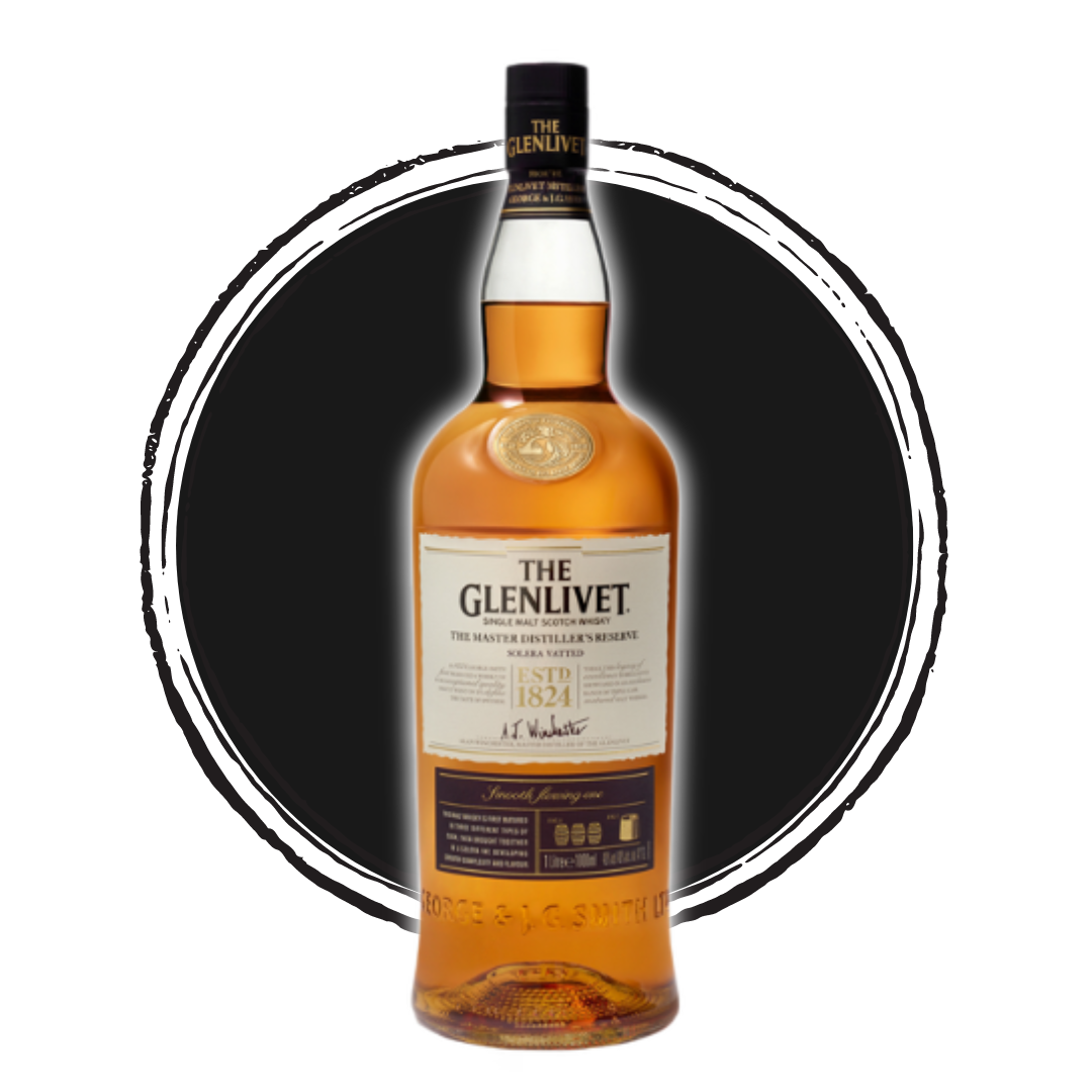 The Glenlivet single malt scotch whisky bottle