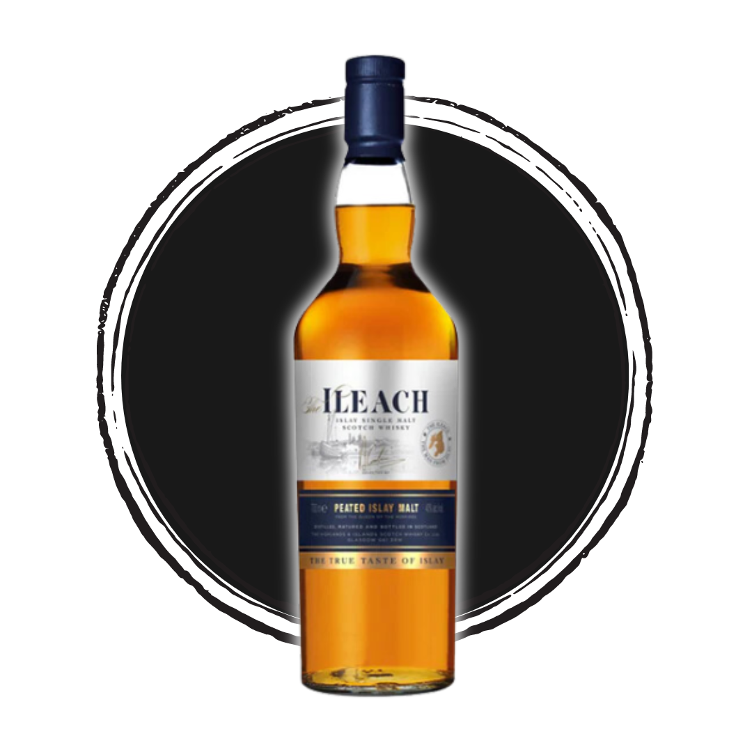 Bottle of Ileach Peated Islay Malt Scotch Whisky