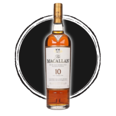 Macallan 10 Year Old Single Malt Scotch Whisky bottle