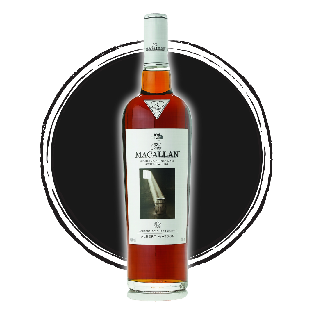 The Macallan 20 Year Old Scotch Whisky bottle