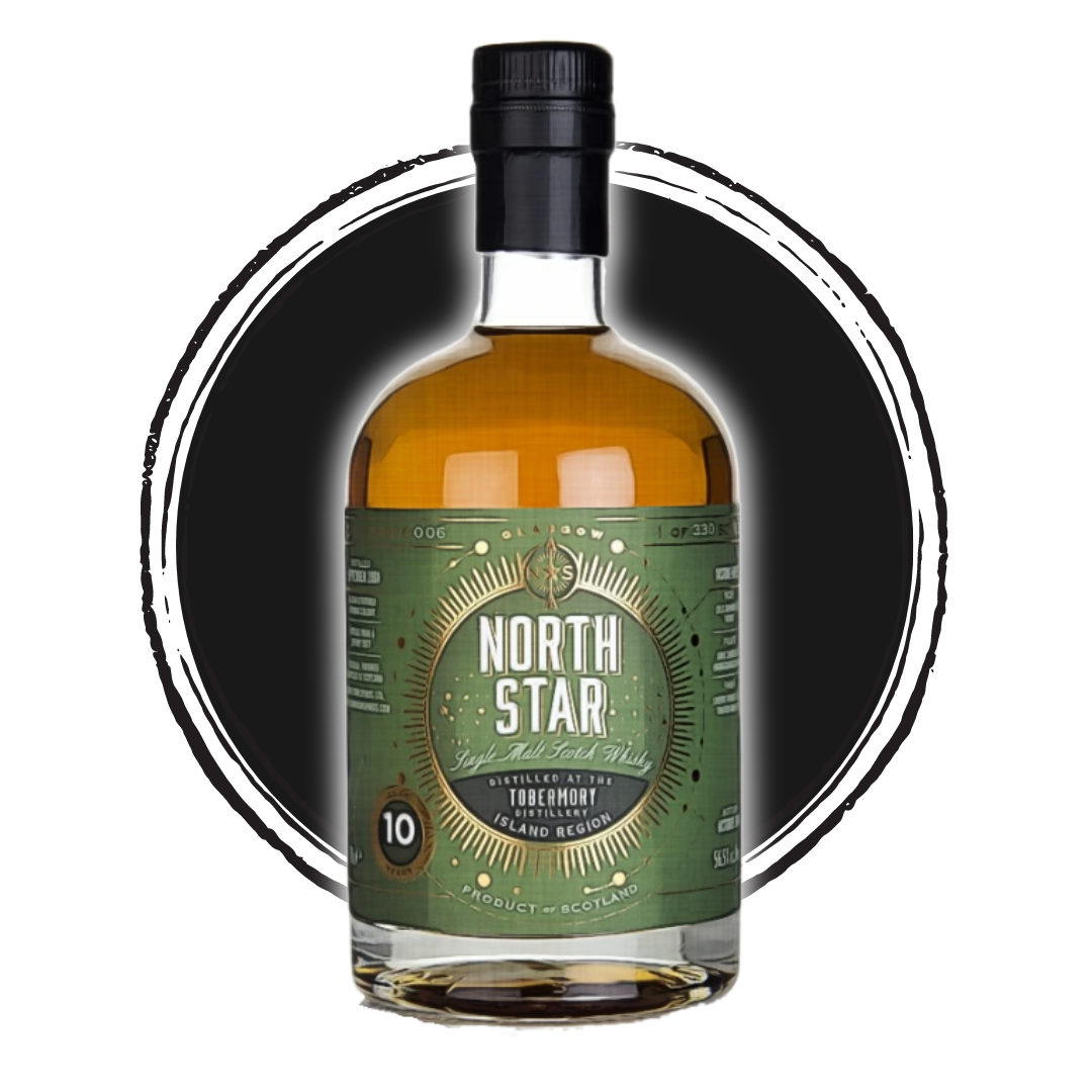 North Star 10-year-old whisky bottle