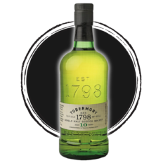 Tobermory 10-Year Single Malt Scotch Whisky bottle.