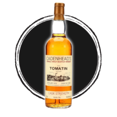 Cadenhead's Tomatin single malt scotch whisky bottle