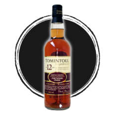 Tomintoul 12-year-old Portwood finish whisky bottle