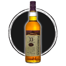 Tomintoul 33-year-old single malt Scotch whisky bottle