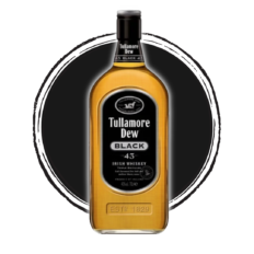 Tullamore Dew Black 43 Irish Whiskey bottle