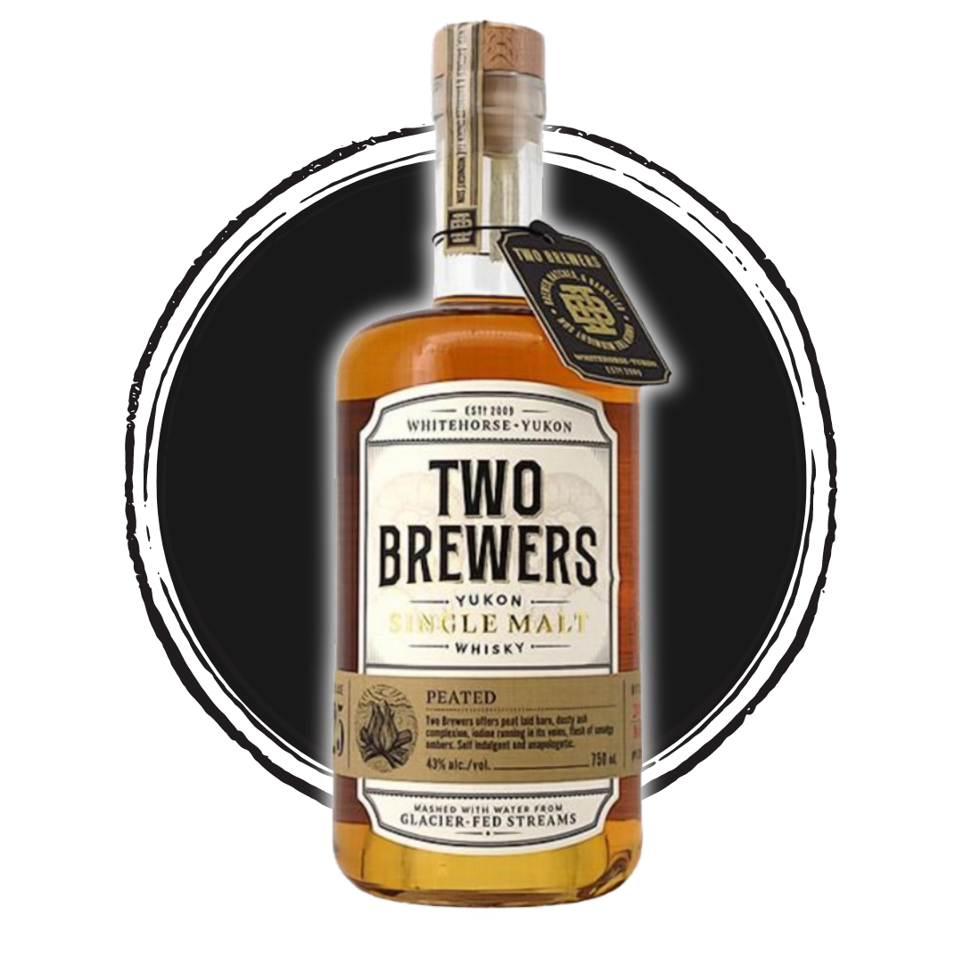 Two Brewers Yukon single malt whisky bottle