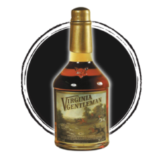 Virginia Gentleman bourbon whiskey bottle