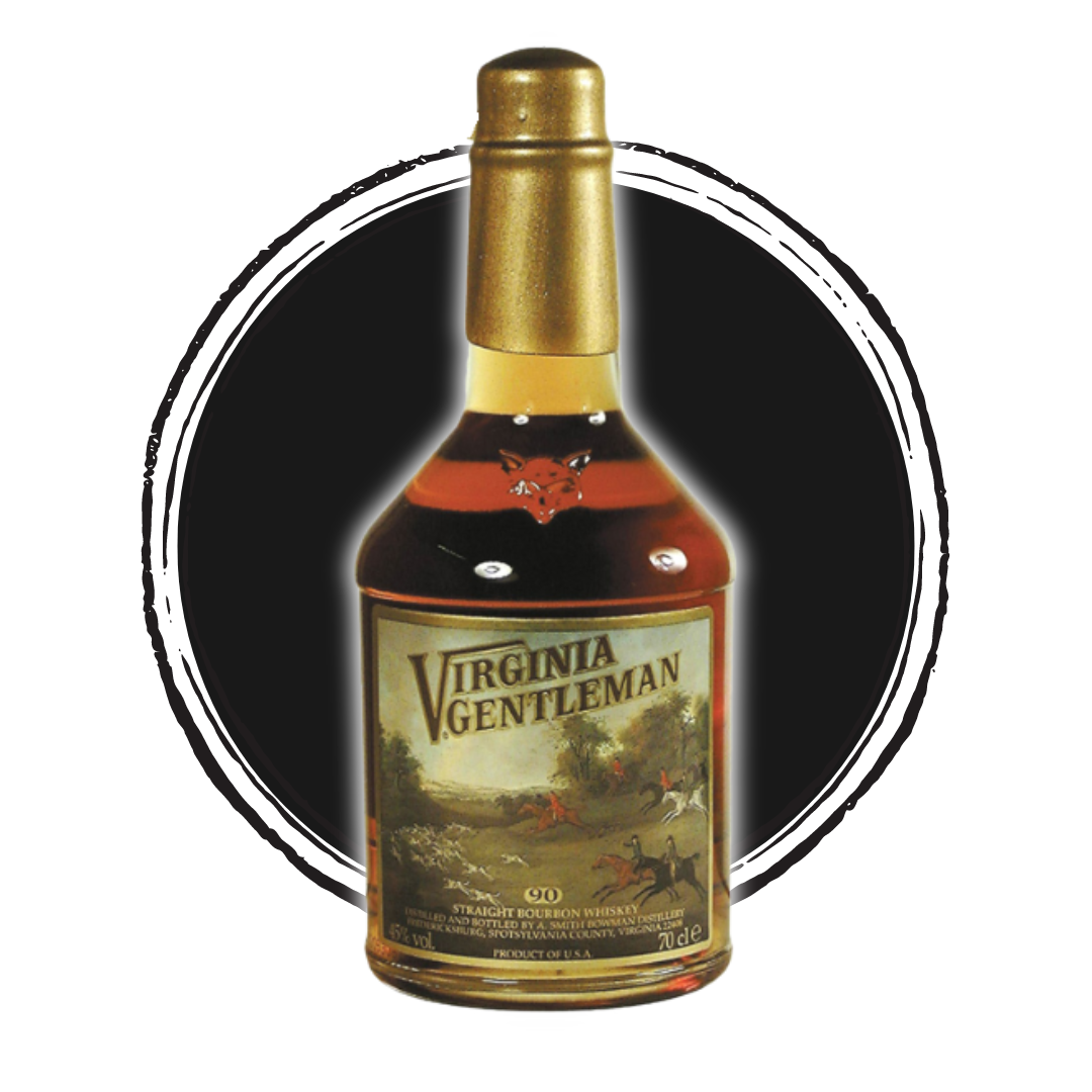 Virginia Gentleman bourbon whiskey bottle