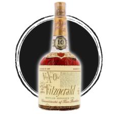 Old Fitzgerald 10-year bourbon bottle.