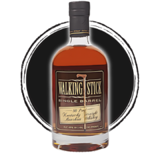 Walking Stick Single Barrel Bourbon Whiskey bottle