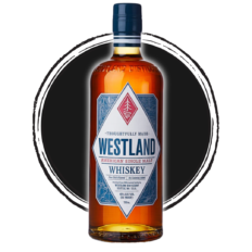 Westland American Single Malt Whiskey bottle.