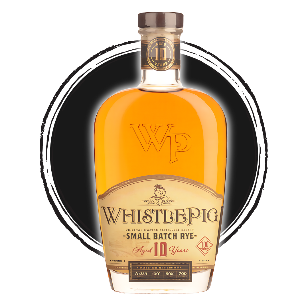 WhistlePig small batch rye whiskey bottle