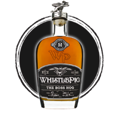 WhistlePig The Boss Hog Rye Whiskey bottle.