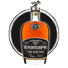 WhistlePig The Boss Hog whiskey bottle.