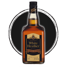 White Heather Scotch Whisky bottle