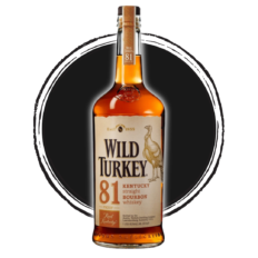 Wild Turkey 81 Proof Bourbon Whiskey bottle