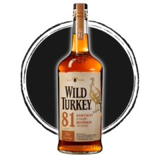 Wild Turkey 81 bourbon whiskey bottle