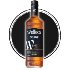 J.P. Wiser's Deluxe Canadian Whiskey bottle