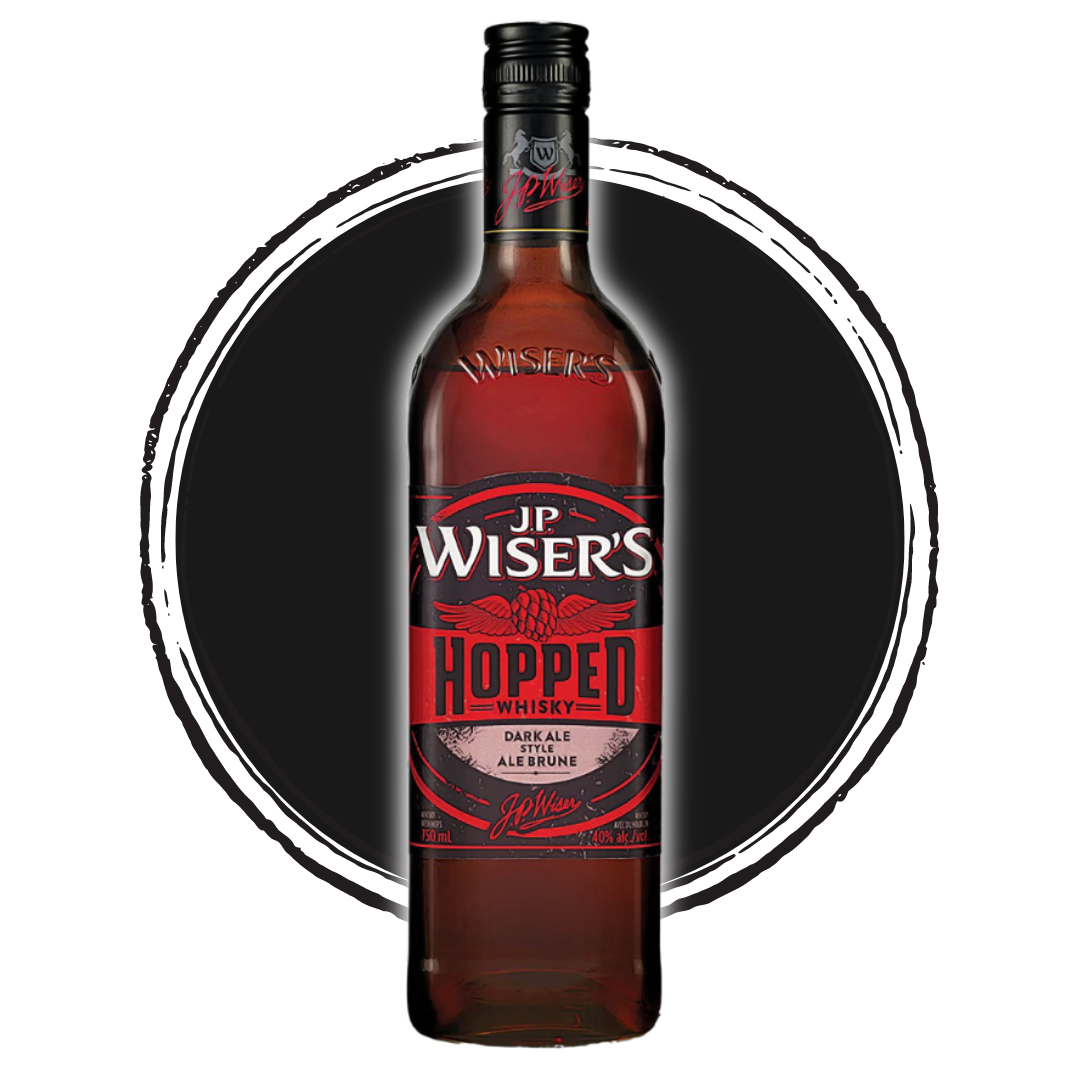 JP Wiser's Hopped Whisky bottle