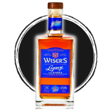 Wiser's Canadian whisky bottle.