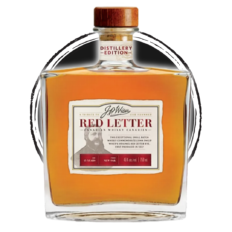 J.P. Wiser's Red Letter Canadian Whisky bottle.