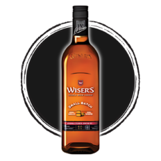 Wiser's whiskey bottle, small batch.