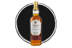 Amrut Indian single malt whisky bottle.