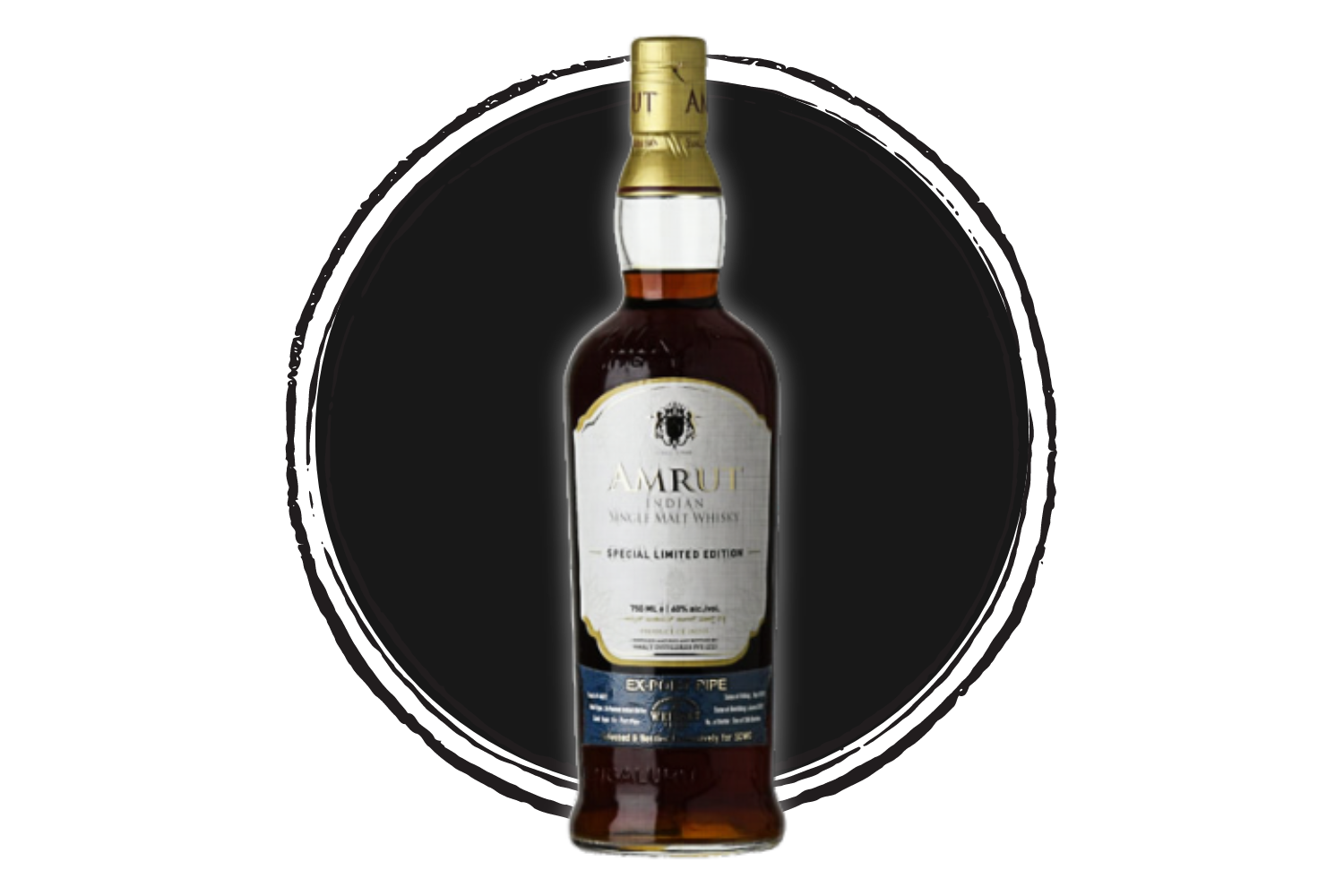Amrut Indian whiskey bottle special edition