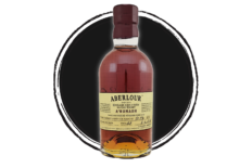 Bottle of Aberlour single malt Scotch whisky.