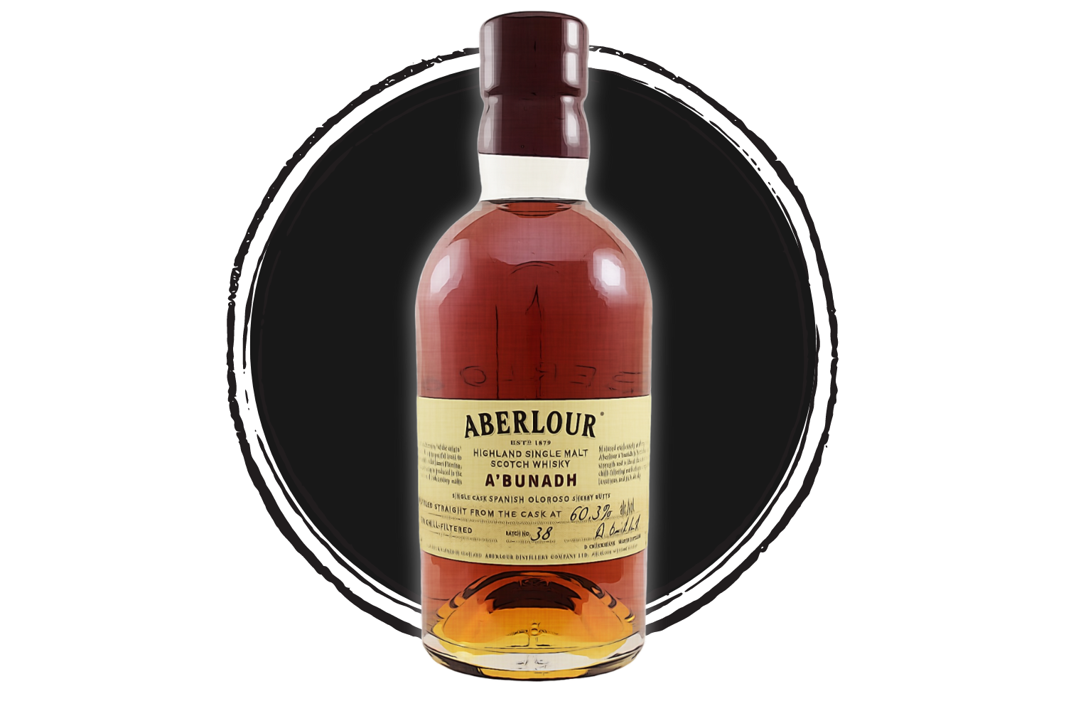 Aberlour single malt Scotch whisky bottle