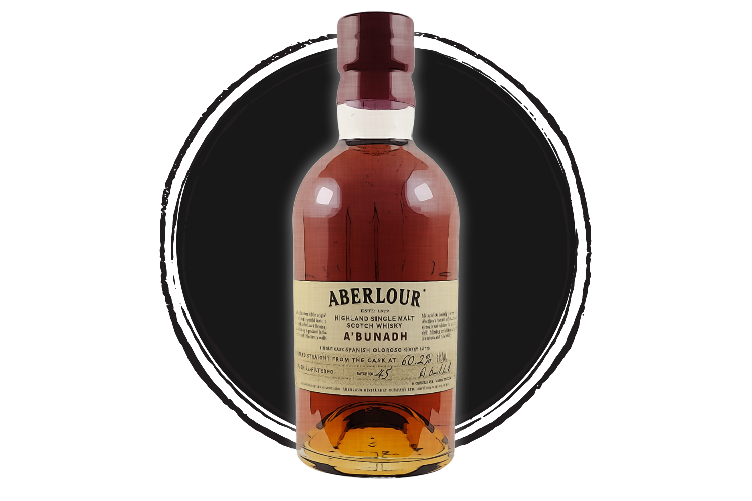 Aberlour single malt Scotch whisky bottle