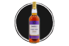 Amrut Port Pipe Peated whisky bottle.