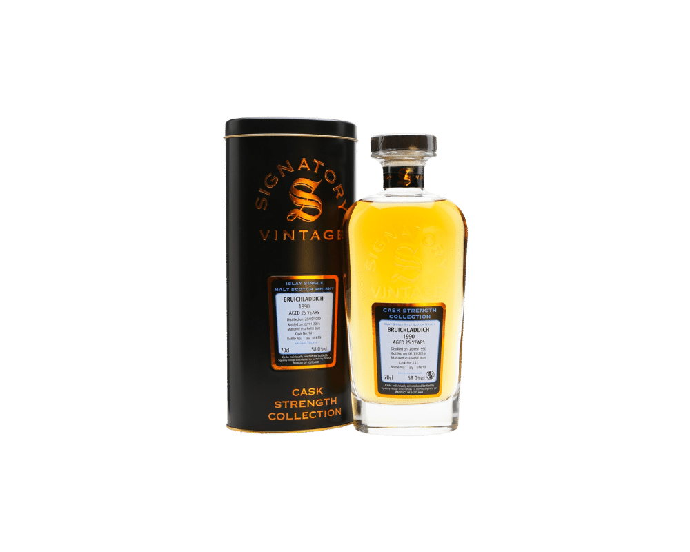 Bruichladdich 25 1990 Signatory Cask Strength Collection