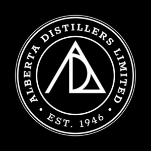Alberta Distillers Limited logo, established 1946.